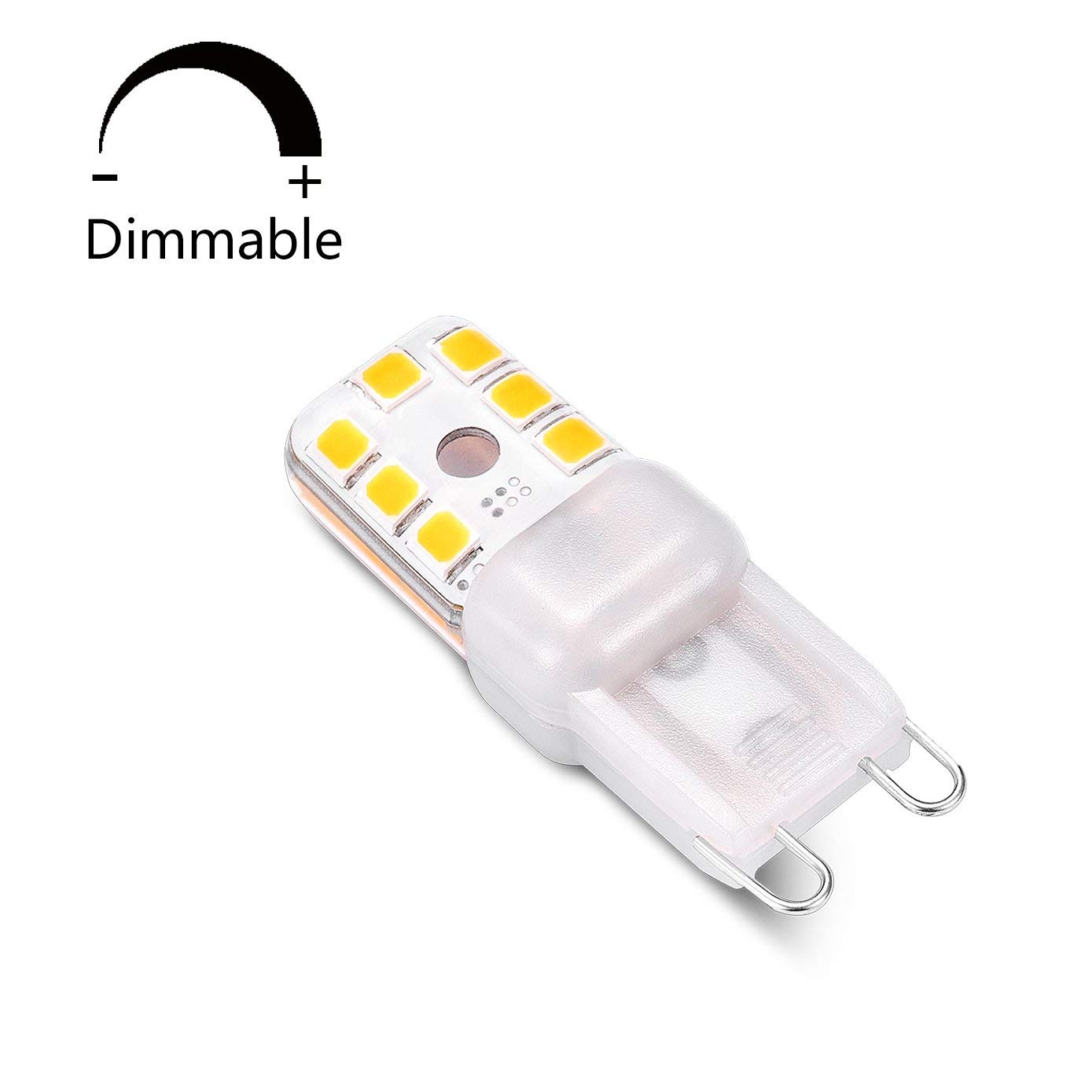 G9 LED Bulb Dimmable 3W 30W Halogen Equivalent Warm White G9 Base Chandeliers Bathroom Ceiling Lights Energy Saving Bulbs AC120V pack of 5 I SHUNFA