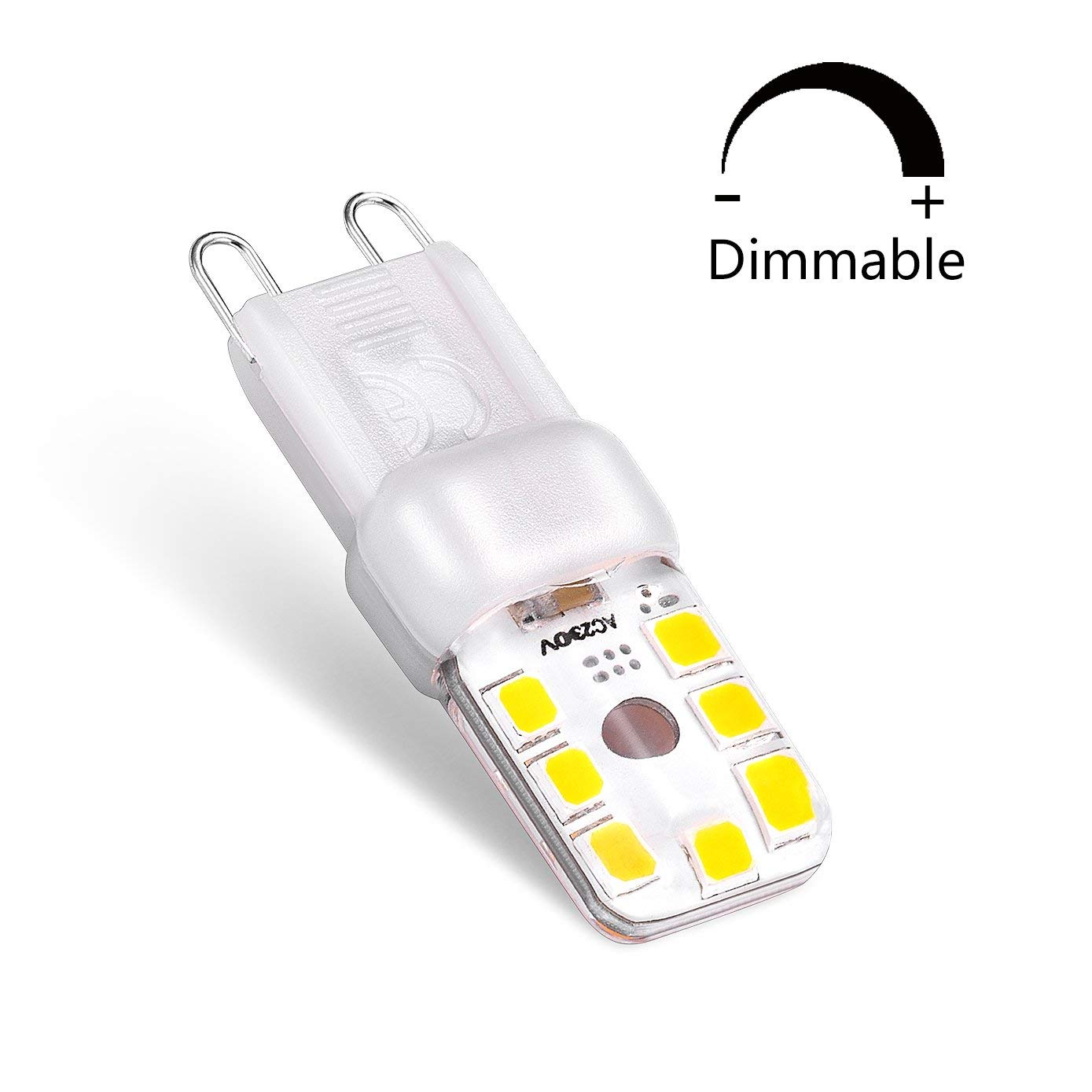 Ampoule LED G9, 3W Equivalent 30W Halogène Lampe, Blanc Froid 6000K, 300LM,  Mini LED G9 Lampe