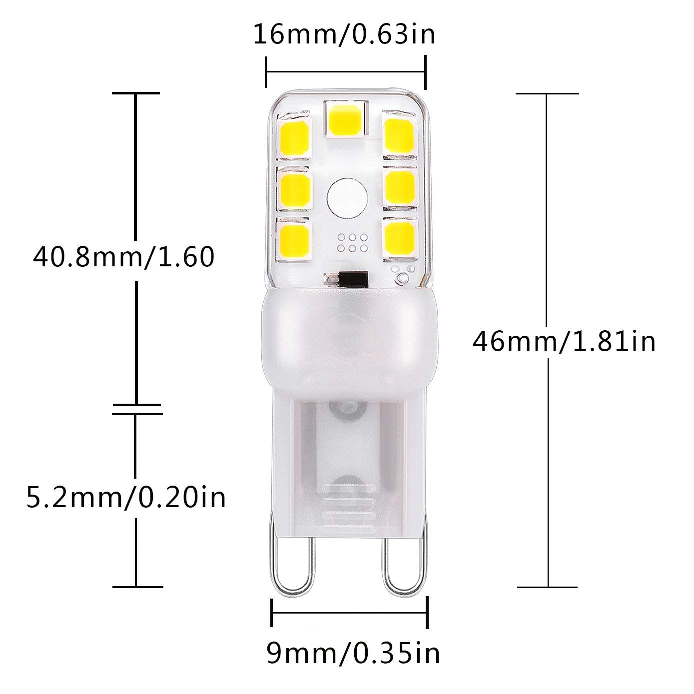 LED Dimmable bulb G9/6W/230V 6000K